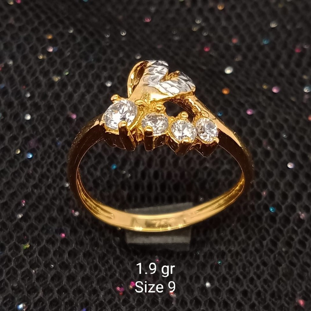 NEW Cincin Emas 17 K - 1.9 gr Kadar 750 - 2533