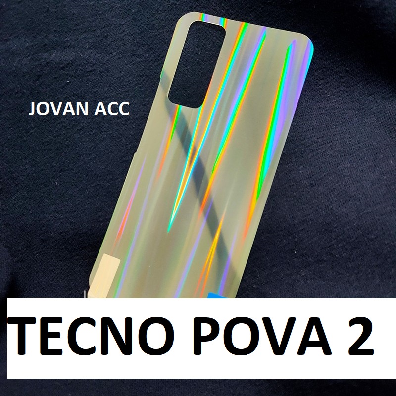 TECNO POVA POVA 2 SPARK 6 GO SPARK 7 SPARK 7 Nfc SPARK 7 PRO ANTI GORES BELAKANG SKIN AURORA GARSKIN ANTI JAMUR MOTIF PELANGI TRANSPARAN PELINDUNG BELAKANG