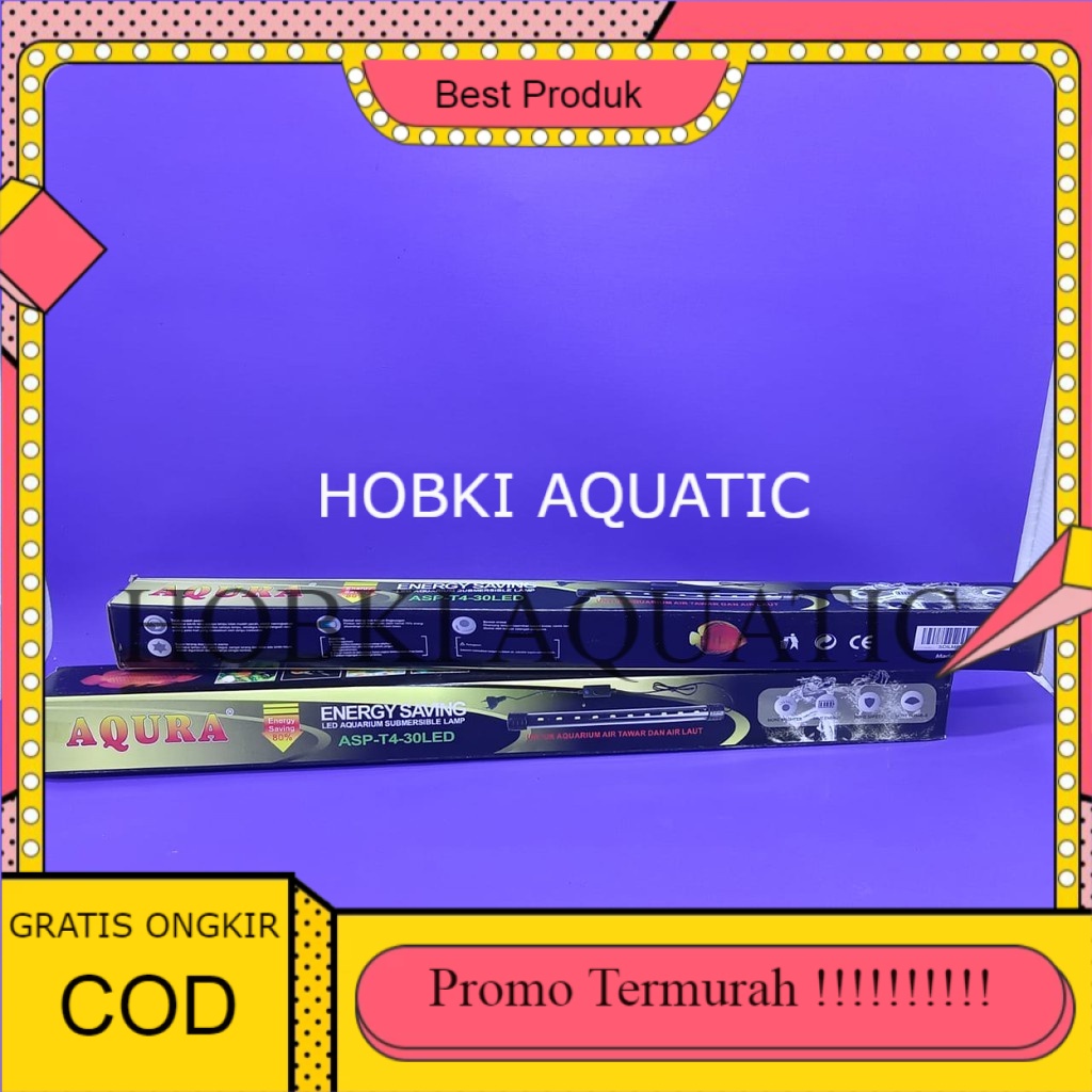 LAMPU Led Aquarium LED CELUP AQUARIUM AQUASCAPE AQURA T4 25 CM PROMO TERMURAH warna putih biru