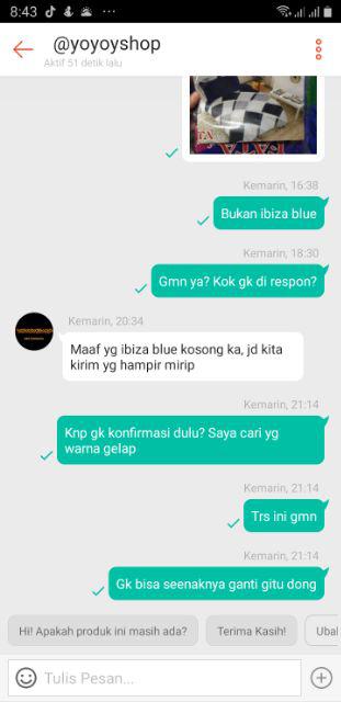 Sprei Fata Ibiza Blue King Queen Single Size
