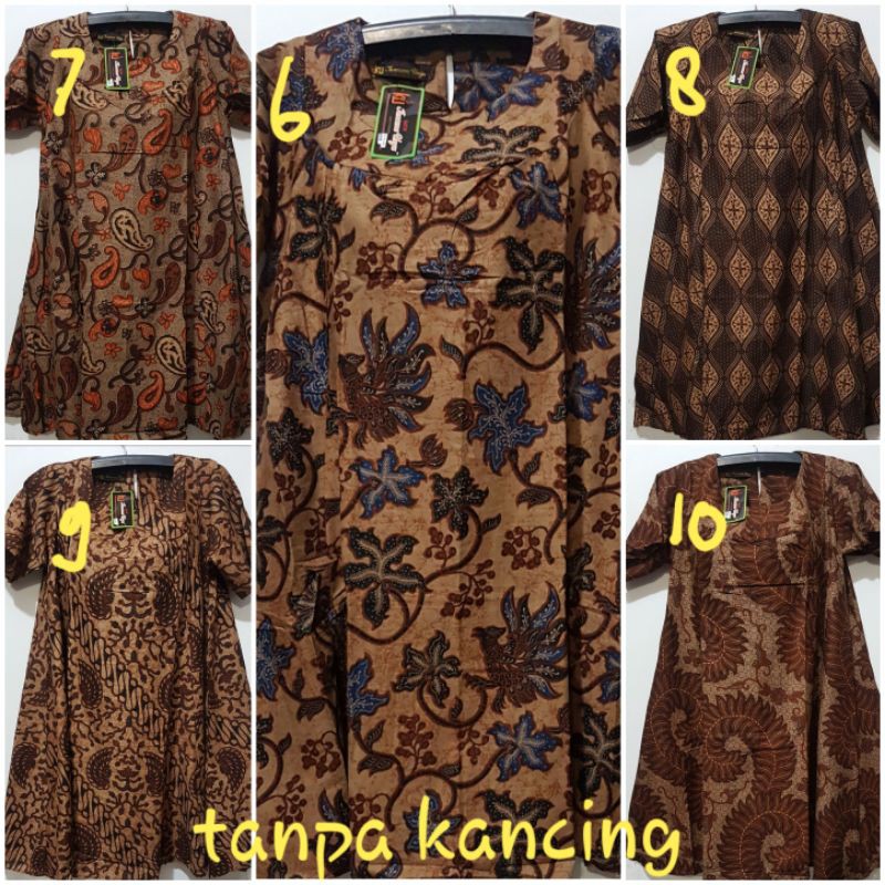 YULI - DASTER KLOK KATUN LD 105 /PB 96 CM BATIK KENCANA UNGU LABEL HITAM(KUH)