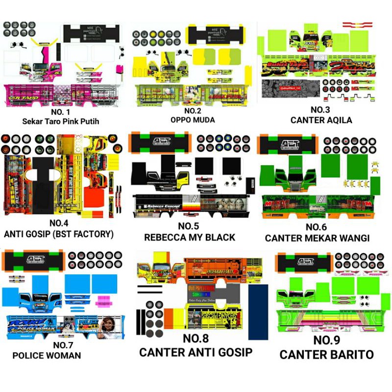 READY COD LEMBARAN PAPERCRAFT TRUK CANTER HINO MBOISS READY COD LEMBARAN PAPERCRAFT TRUK CANTER HINO MBOISS