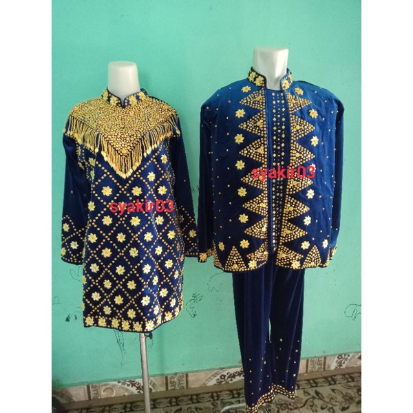 baju pengantin beludru