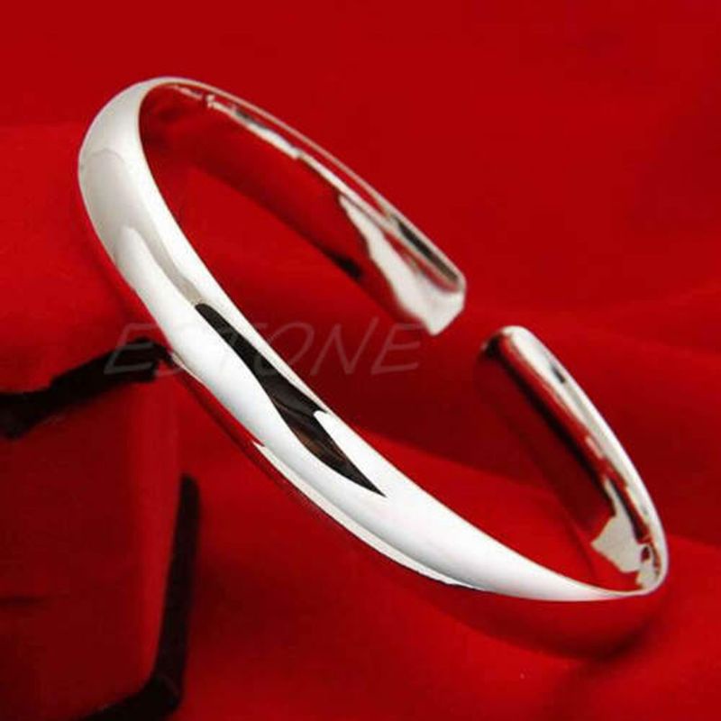 Siy Gelang Bangle Cuff Klasik Warna Polos Untuk Wanita