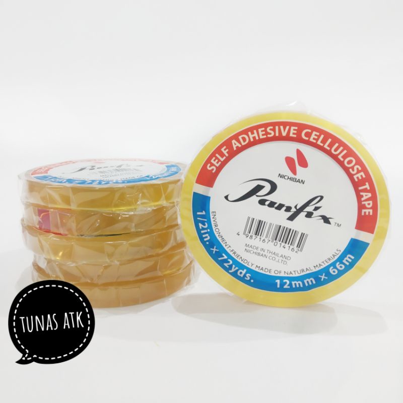 

ISOLASI / SELF ADHESIVE CELLULOSE TAPE PANFIX 12MM X 66M