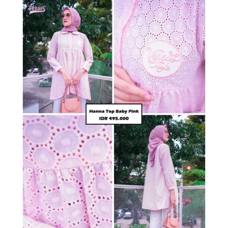 hanna top pink versus city original new