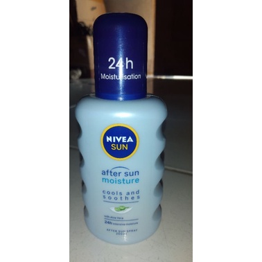 NIVEA SUN AFTER SUN  moisture  spray 200ml cools and soothes 24h moisturisation