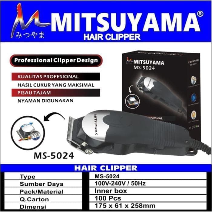 Alat Cukur Rambut / Hair Clipper Mitsuyama MS-5024