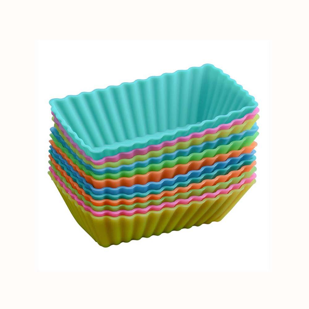 QUINTON Baking Cups Warna Random Food-grade Cake Liner Silikon Cokelat Bakeware