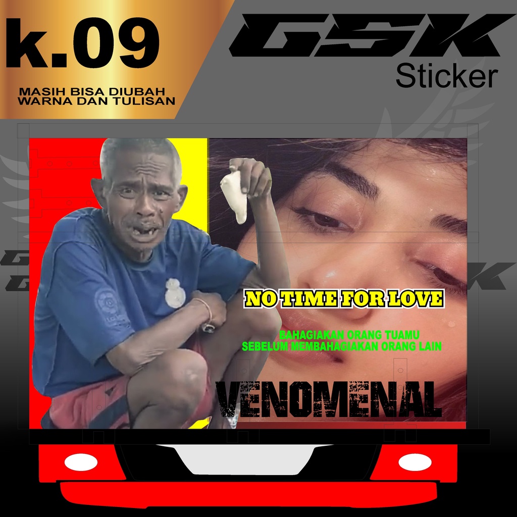 Stiker Decal Bak Belakang Truk Canter Stiker Bak Truk Giga Stiker Decal Bak k.09