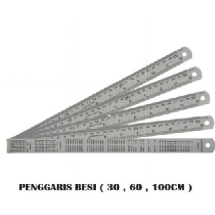 

TAKA-H003 Penggaris Besi Stainless Steel Tebal ( 30 cm )