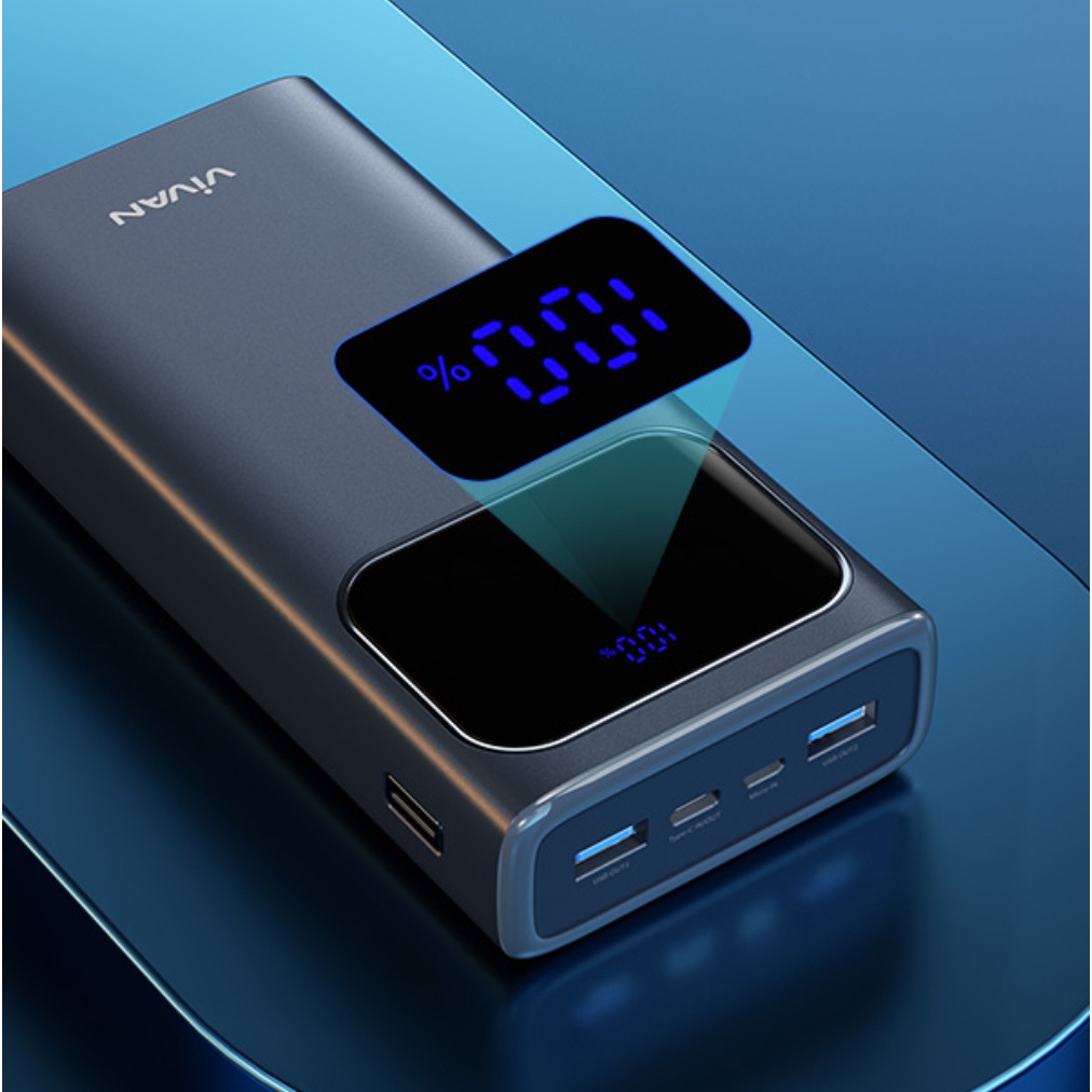 Vivan Power Bank VPB-C30 30000 Mah Quickcharge PD 3.0 VPB-C20 20000 Mah LED Display 3 Output