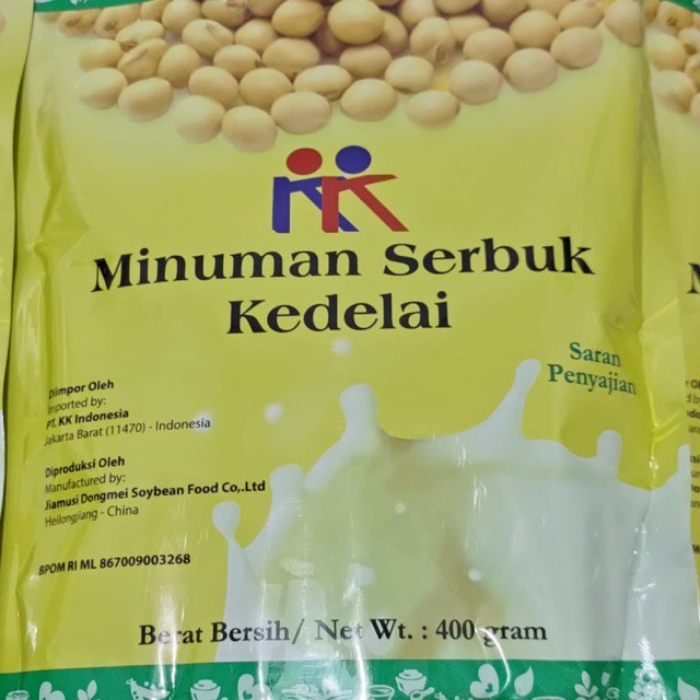 Minuman Penambah Berat Badan Susu Kedelai KK Indonesia Soya Bean Powder Tinggi Protein Gizi Nutrisi