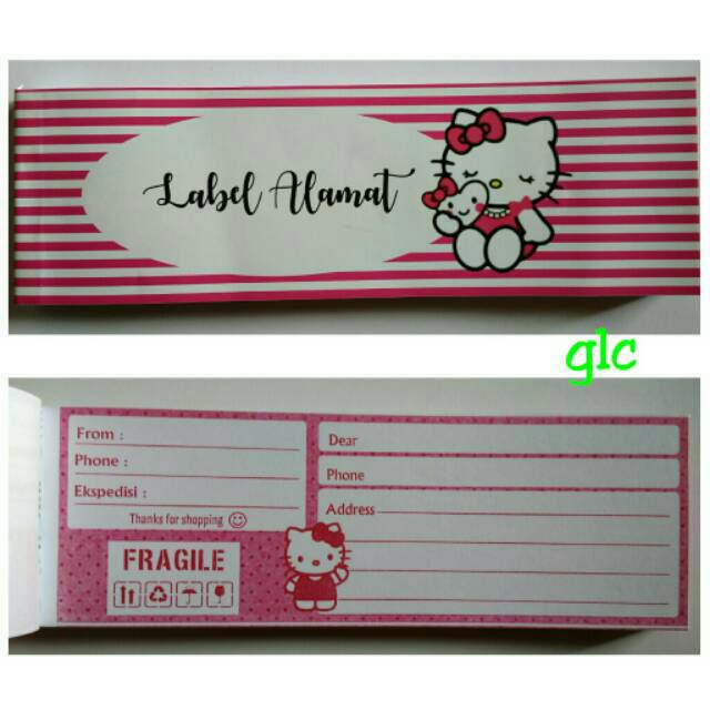 

Kertas Alamat Pengiriman Online Shop Berbentuk Buku Notes Motif Hello Kitty Keroppi Doraemon Lucu