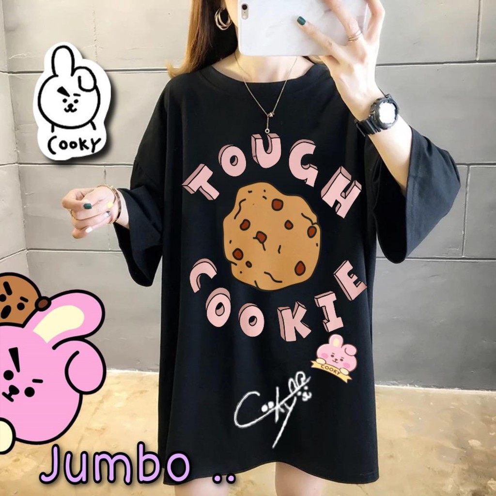 Damai fashion jakarta - ASLI JUMBO baju atasan KAOS JUMBO - big size TOUCH COOKIE - konveksimurah