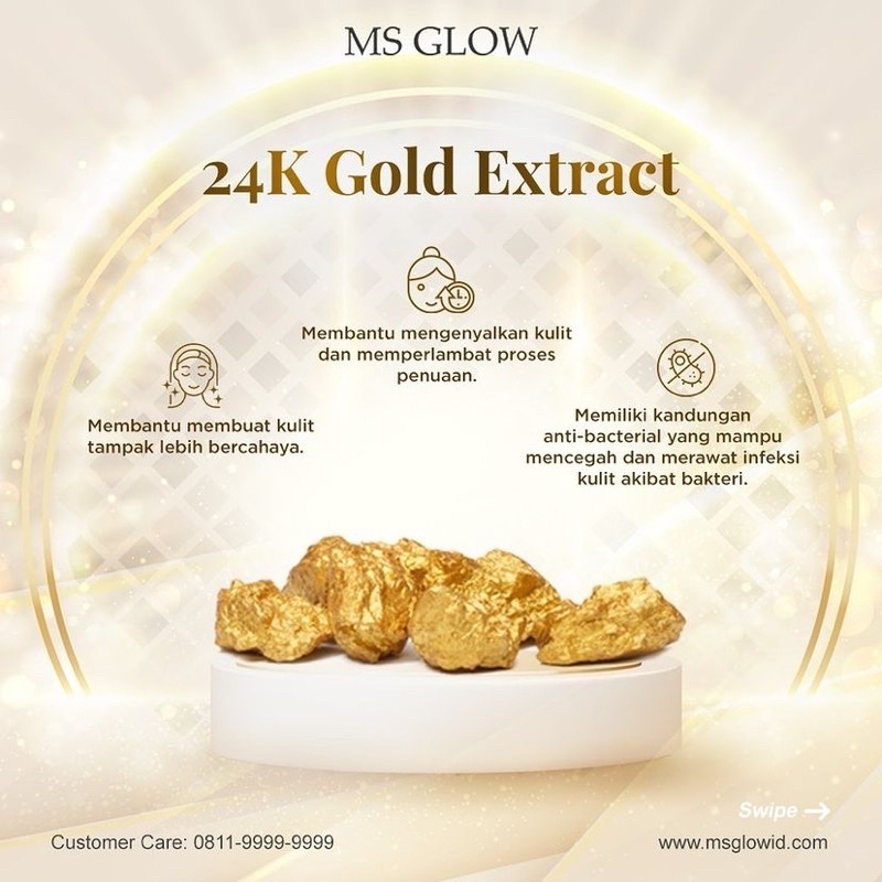 Ms Glow Facial Wash Golden | Sabun Cuci Muka Ms Glow Brightening