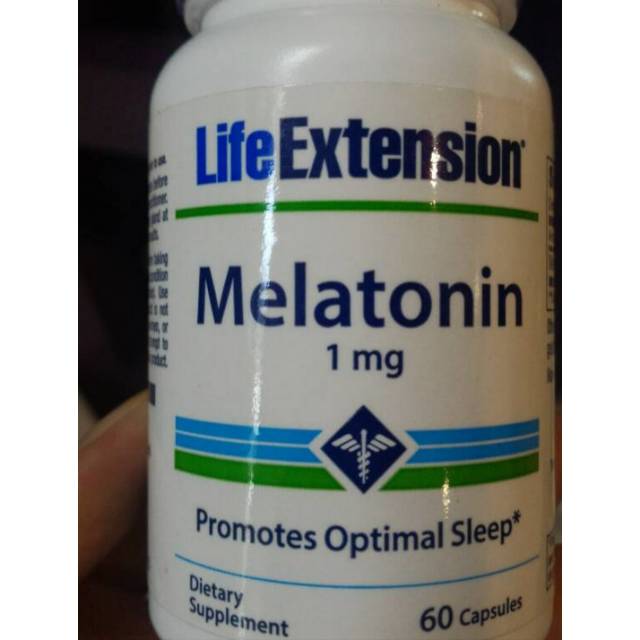 Melatonin 1mg  60 caps Life extension