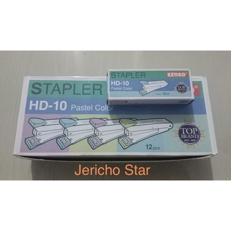 

Stapler HD-10 KENKO / 1 Lusin isi 12 Pastel Color