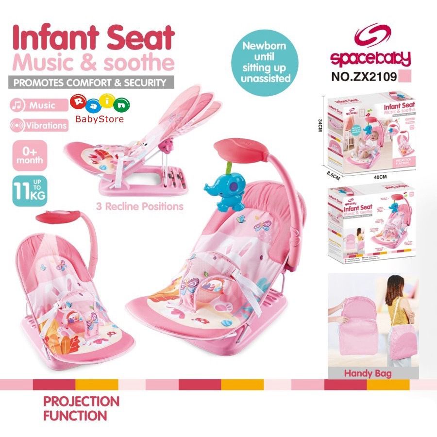 Bouncer Bayi Space Baby Infant Seat Free Travel Bag/Space Baby Aman Nyaman untuk Bayi