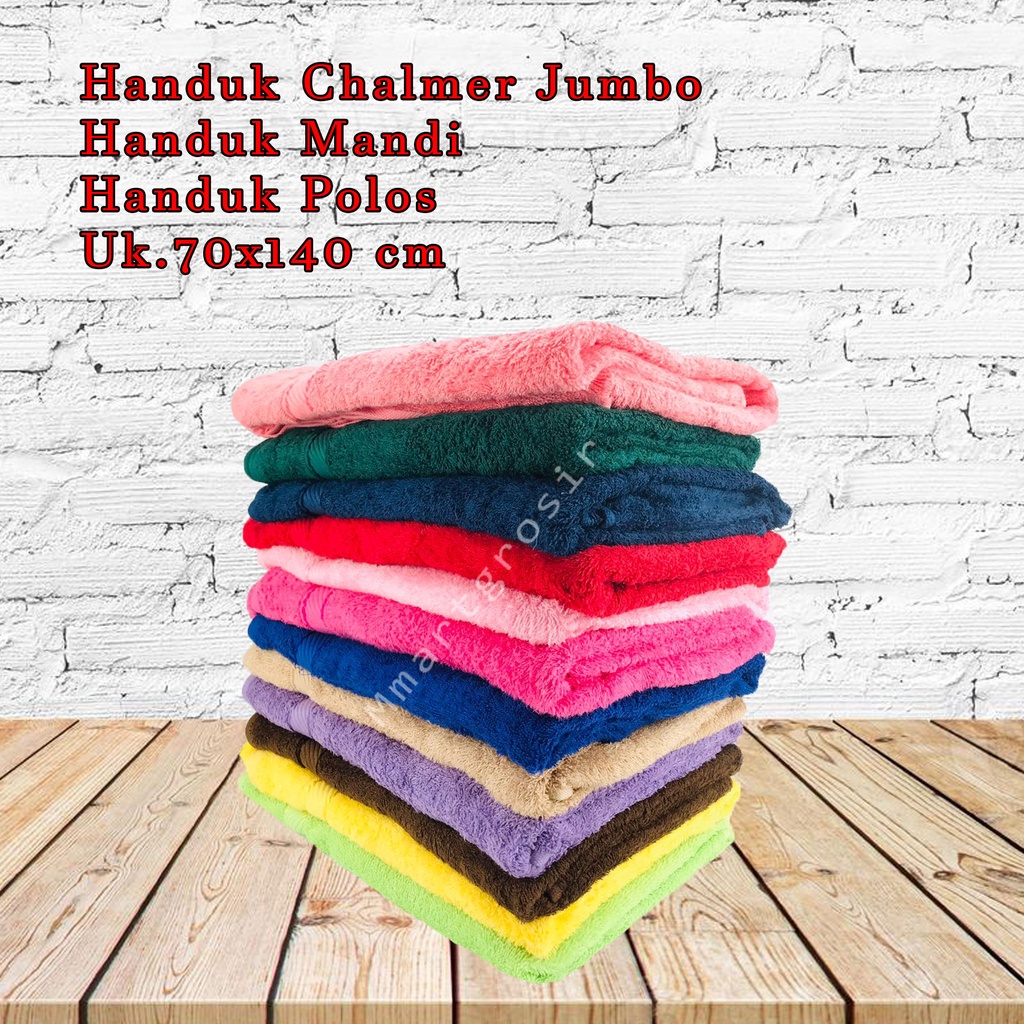 Handuk Chalmer Jumbo / Handuk Mandi / Handuk Polos