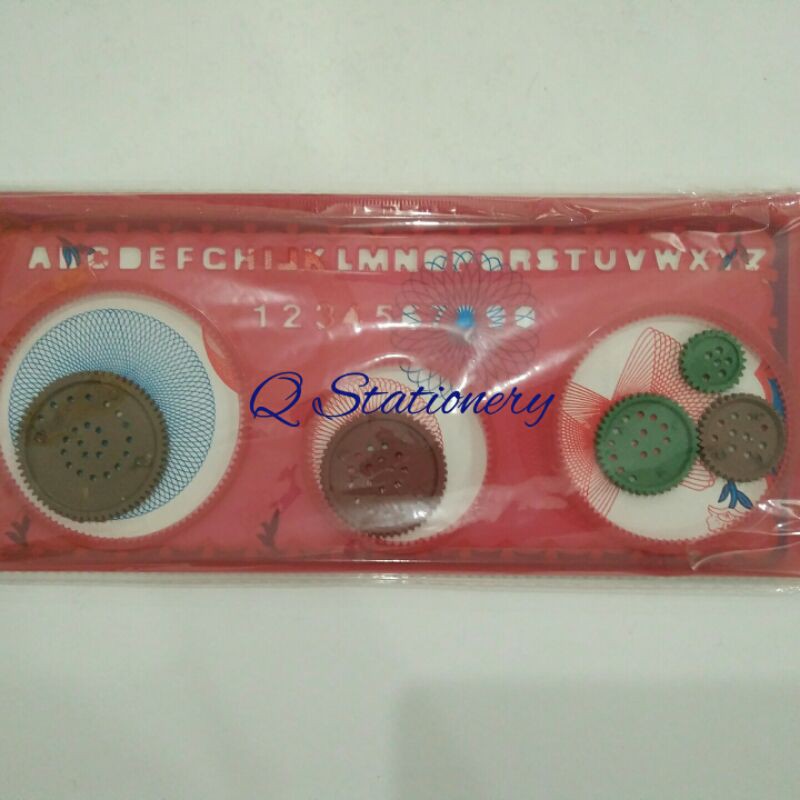 

Penggaris rotari motif berbagai lingkaran