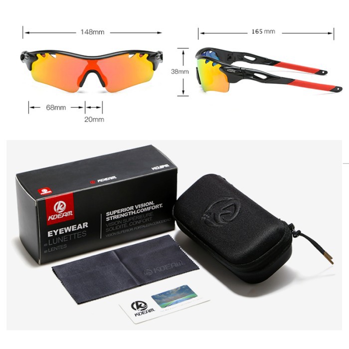 KADEAM frame TR90 UV400 Polarized KACAMATA LARI SEPEDA