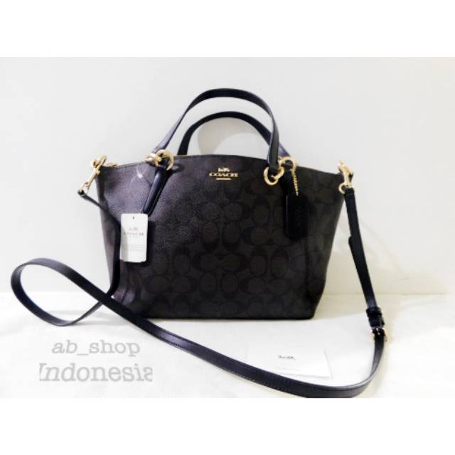 Tas Coach Small Kelsey Signature Maho/Black
