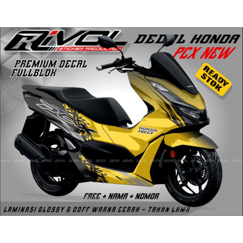 sticker variasi decal honda pcx 160 full body striping variasi decal pcx 160