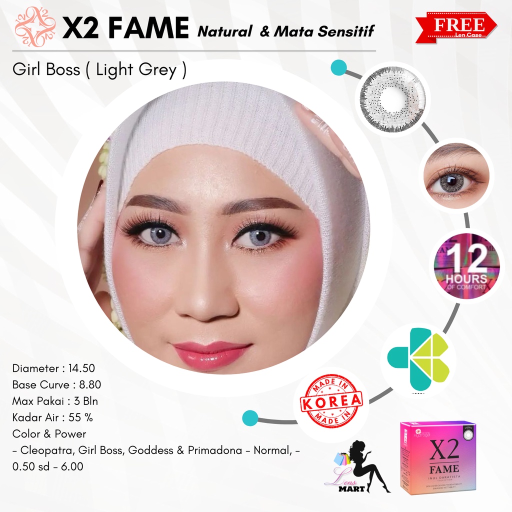 SOFTLENS X2 FAME X INUL DARATISTA - MINUS 3.00 SD 6.00