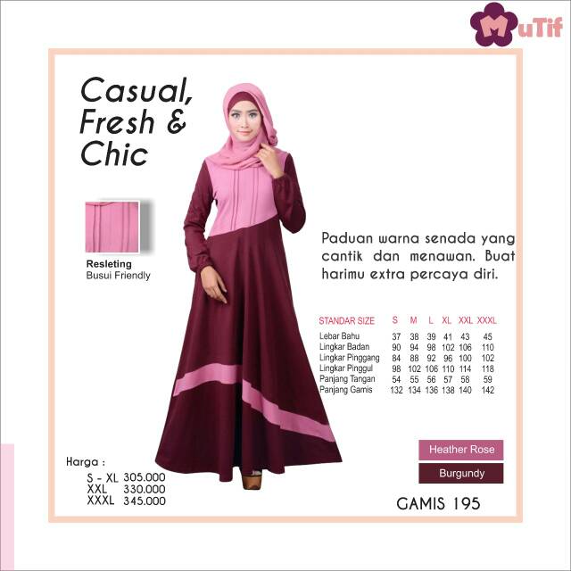 SALE Gamis mutif 195