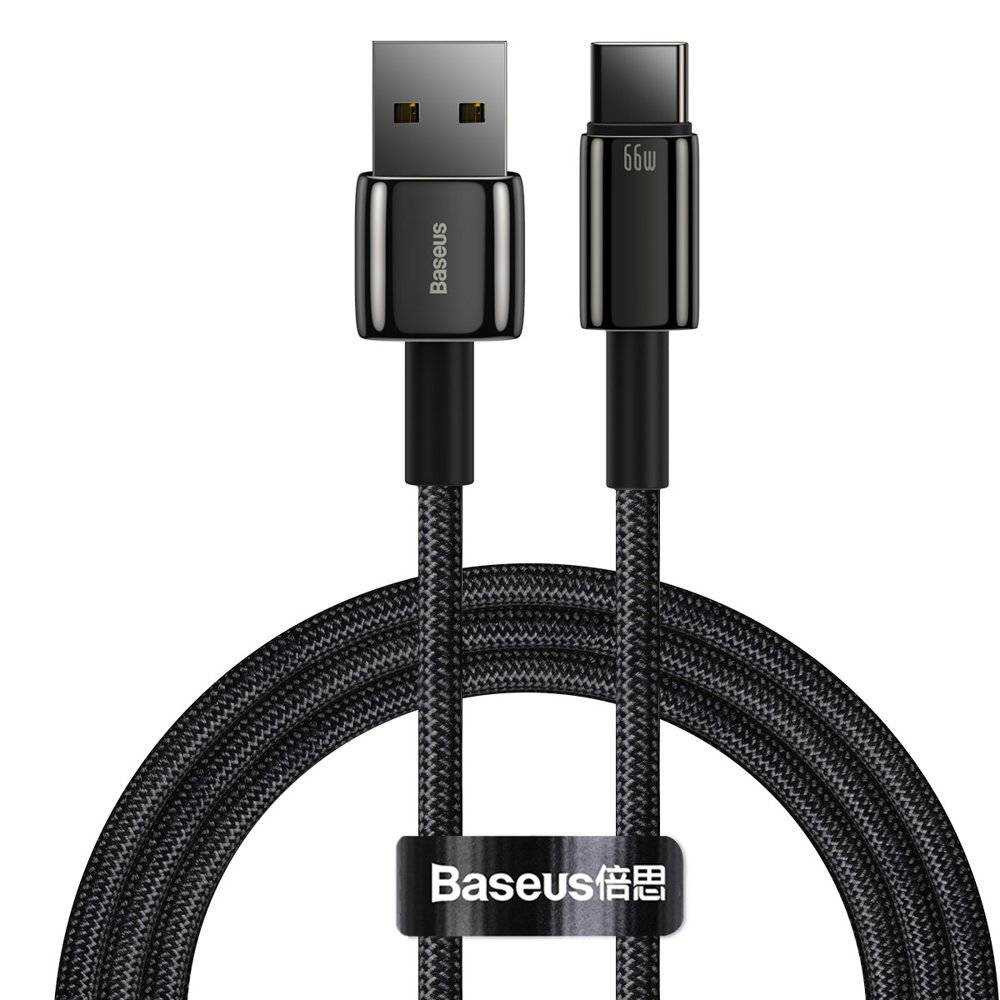 Baseus Tungsten Series Kabel Charger USB Type C 66W - CATWJ-B01