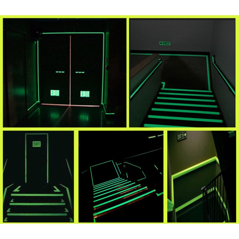 Kreatif Glow In The Dark DIY Strip Band Luminous Stiker Tape Rumah Skirting Garis Tangga Dekorasi Mobil Stiker Dinding Dekoratif