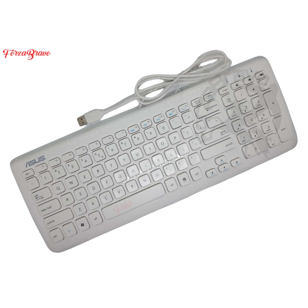 ASUS PC DESKTOP KEYBOARD With Wired USB All in One KU-0902 (WHITE) US - NEW