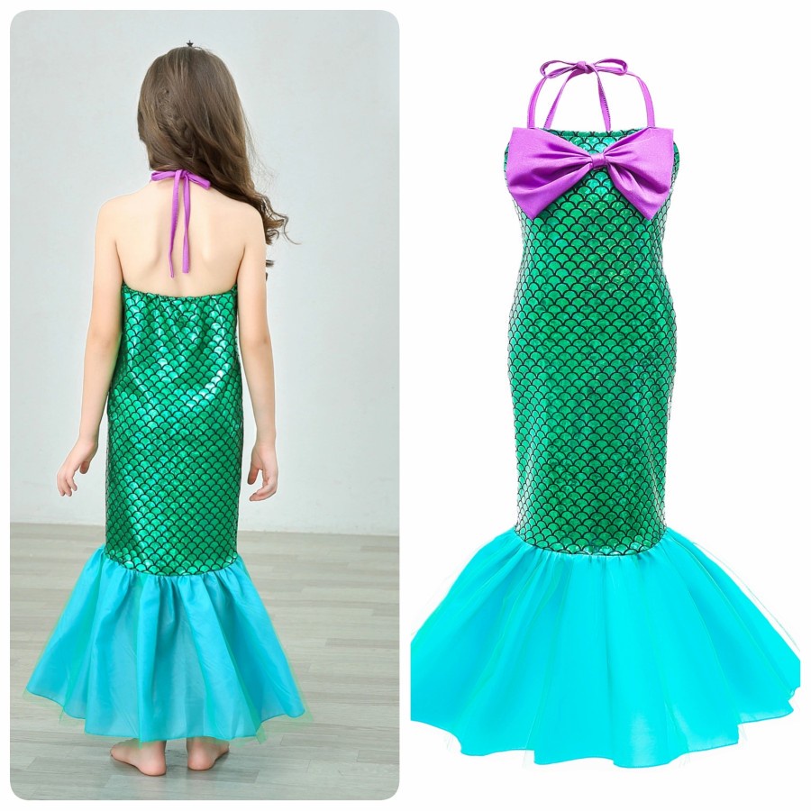 Mermaid Costume For Kids Kostum Halloween Cosplay Anak Putri duyung