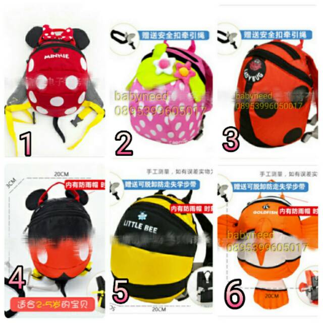 Harness Tas ransel anti anak hilang ransel jalan2 bayi ransel bayi