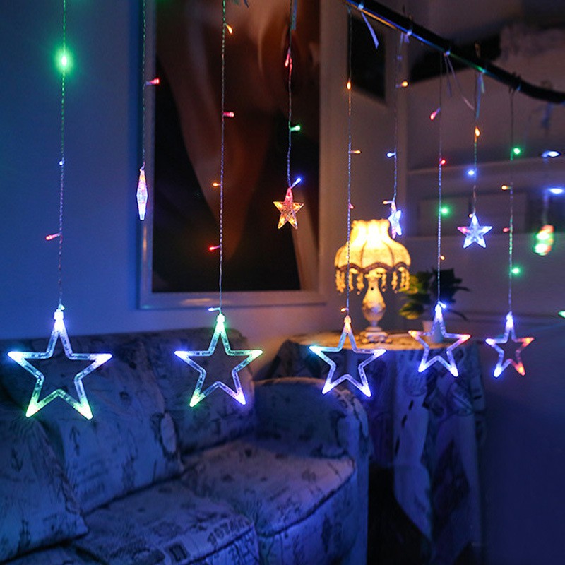 [READY] Lampu Natal Tirai Bintang LED Tumblr Light Tirai | LED Star Curtain Light