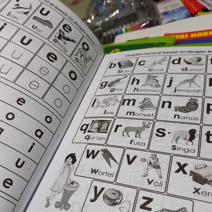 BUKU ANAK TK - CALISTUNG JILID 1 DAN 2 - MEMBACA MENULIS BERHITUNG SJ