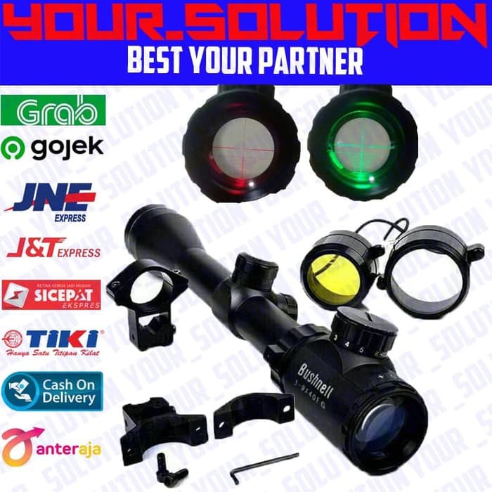 Promo TELE SCOPE / TEROPONG / TELESKOP SENAPAN ANGIN Buu-shnell 3-9x40 EG Termurah