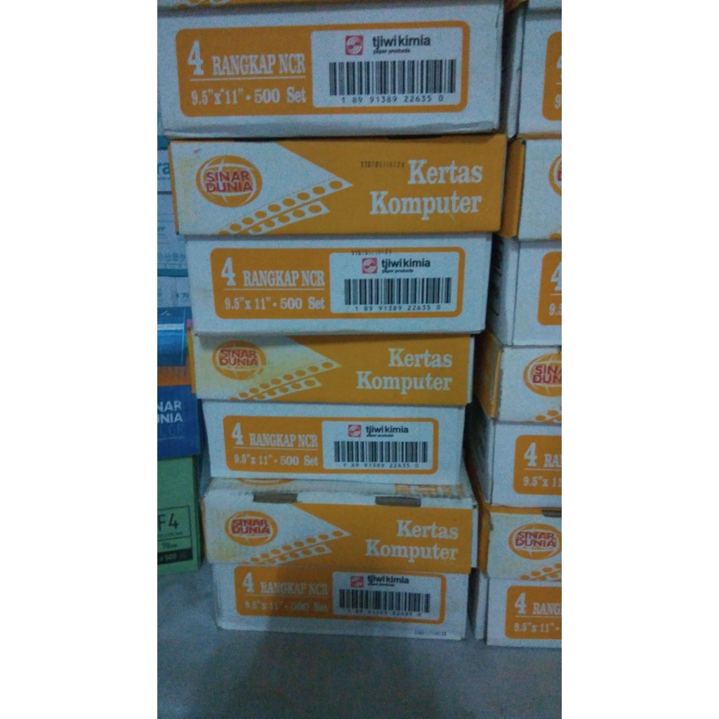 

Hot Promo! Continous Form 9.5" x 11" 4 Rangkap ( K4 Warna) Full Sinar Dunia atk Terbatas!