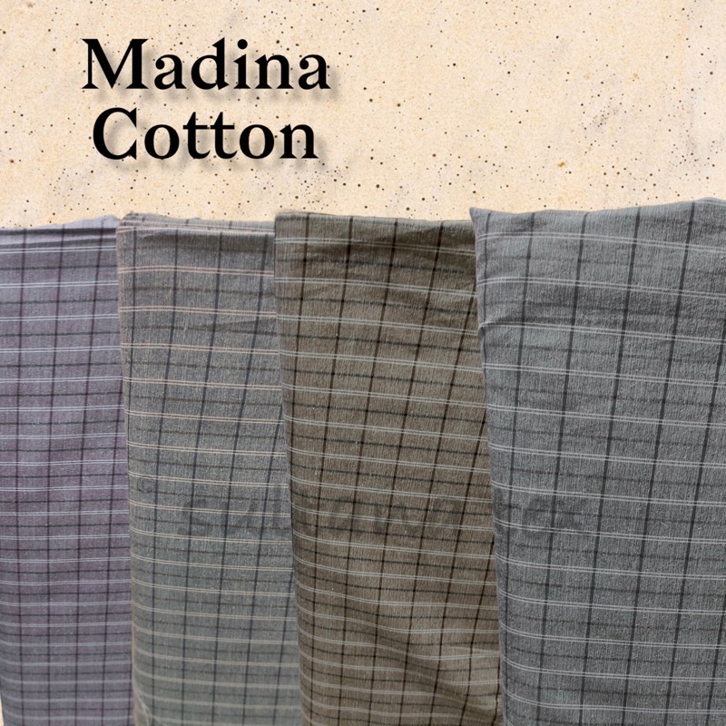 Katun Madinah Motif Kotak