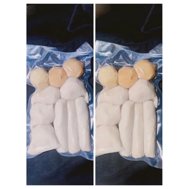 

pempek Palembang asli ikan tenggiri varian mix tanpa kulit