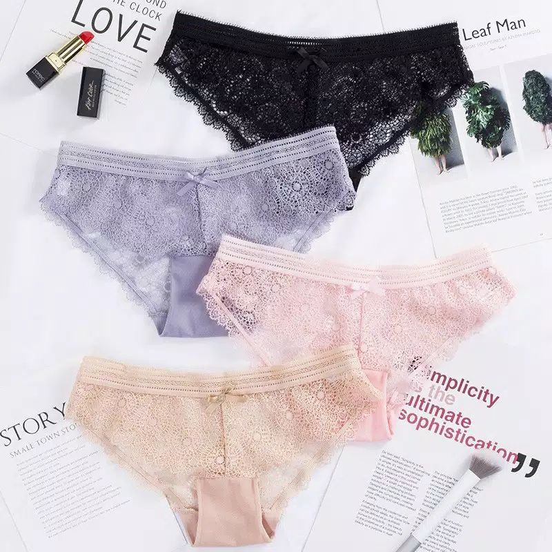 CD Lace Wanita Celana Dalam Brokat CD Brukat CD seserahan