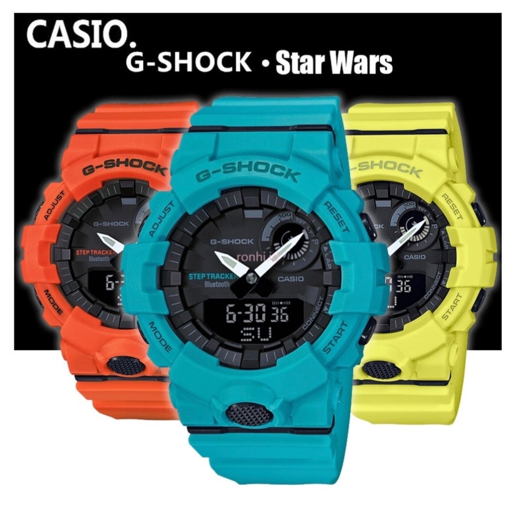 Casio G-Shock G-Squad GBA-800-1ADR Step Tracker Digi-Ana Resin Band