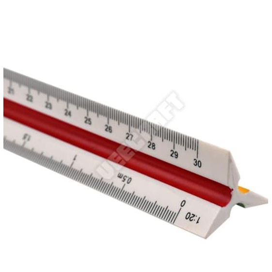 

Penggaris Segitiga Plastic /Plastic Triangular Scale Ruler Measurement