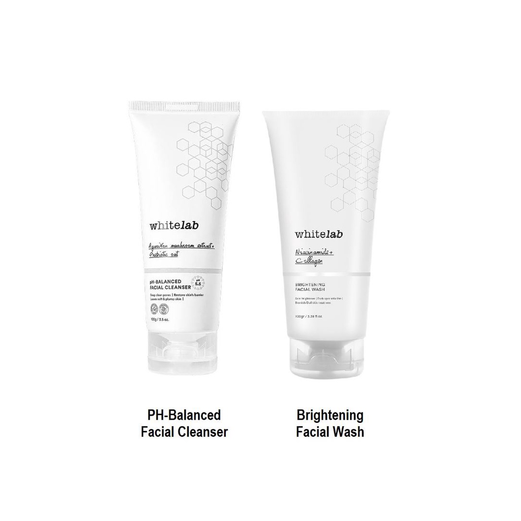 Whitelab Facial Wash Series l Brightening Facial Wash l pH Balanced Facial Cleanser l Acne Care Facial Wash 100gr