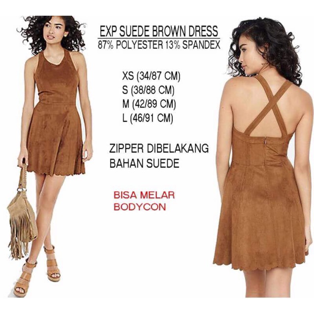 Dress - Express suede dress