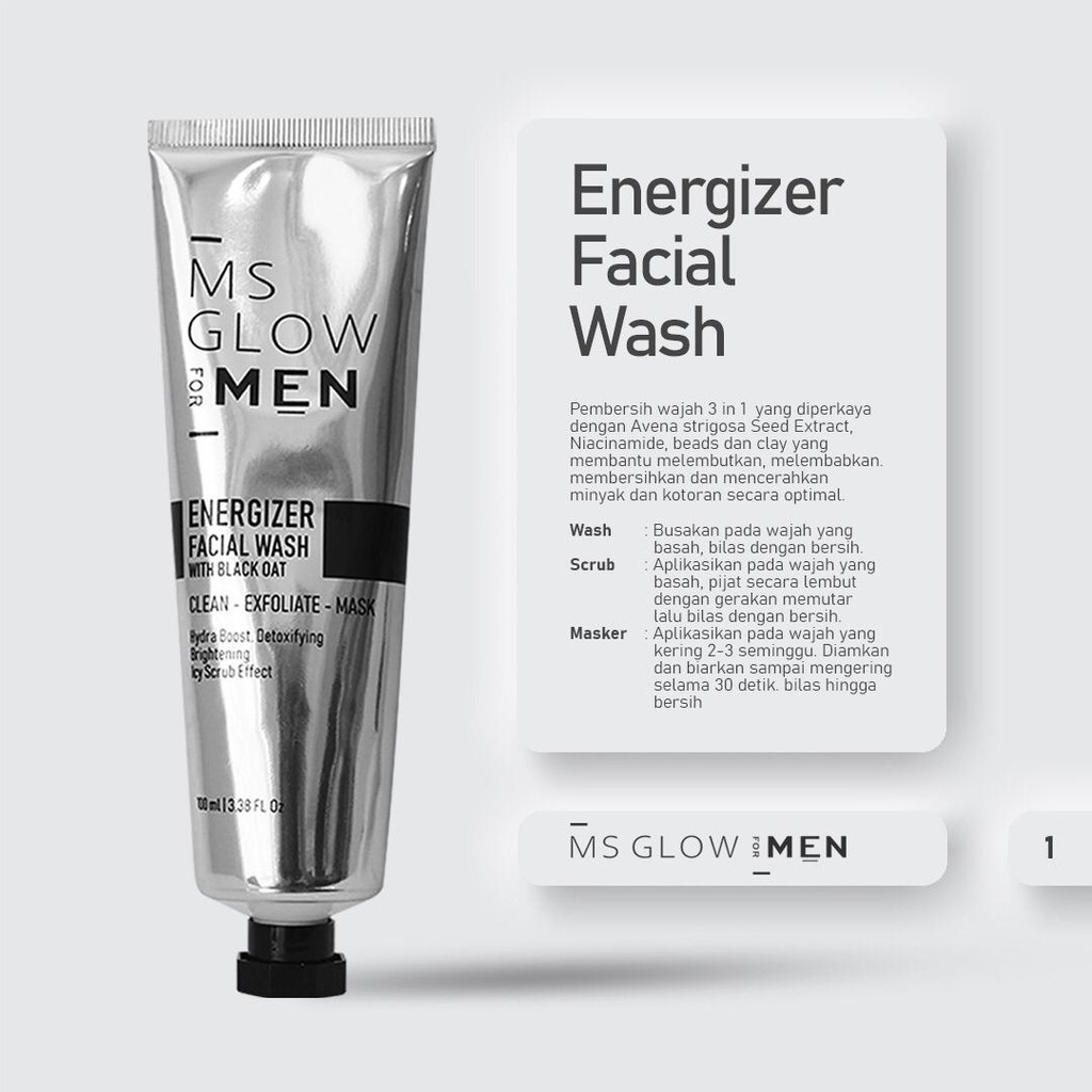 MS GLOW FOR MEN FACIAL WASH