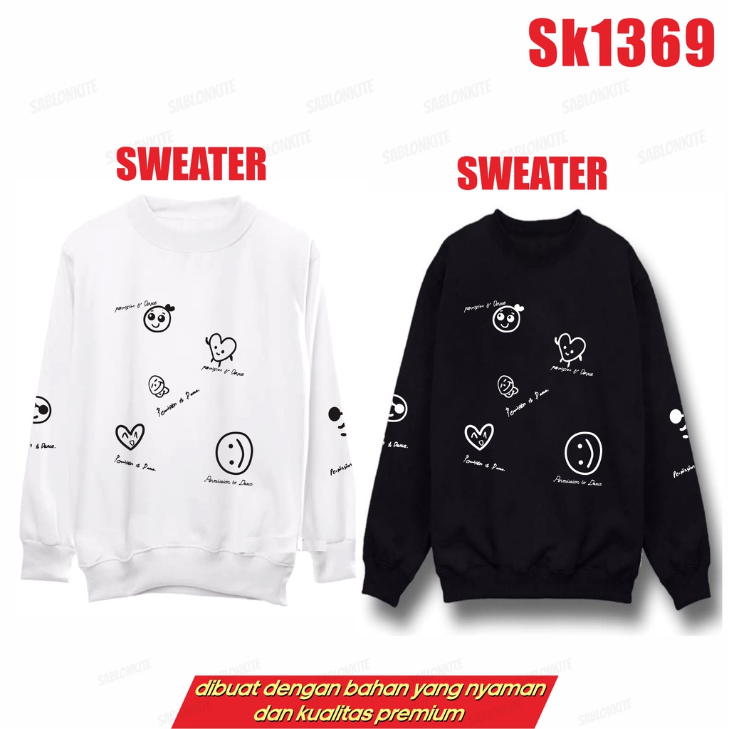 MURAH!!! SWEATER KPOP JIMIN SK1369 PERMISSION TO DANCE ON STAGE UNISEX