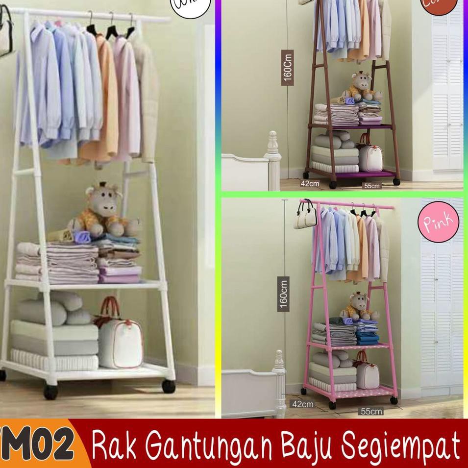 [PROMO] Stand Hanger SQUARE CLOTH/TRIANGLE - RAK SERBAGUNA TANPA COVER