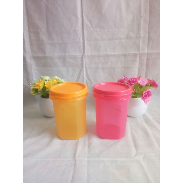 MM Round 2 set Tupper gelas minum toples mini